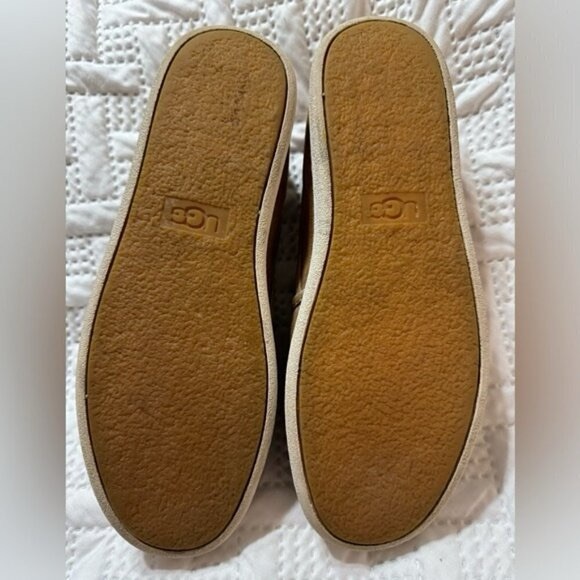 UGG Australia CAS Lady Size 9 Suede Leather Slip On Loafers Spring Fall Summer - Picture 4 of 10